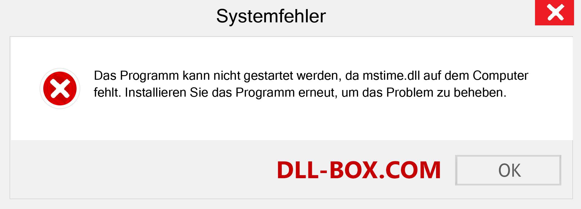 mstime.dll-Datei fehlt?. Download für Windows 7, 8, 10 - Fix mstime dll Missing Error unter Windows, Fotos, Bildern